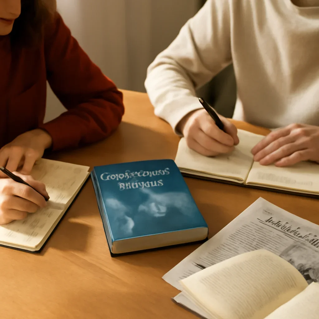 Closing call-to-action image for What Are Middle Powers in International Relations? featuring readers, notebooks, and international affairs material